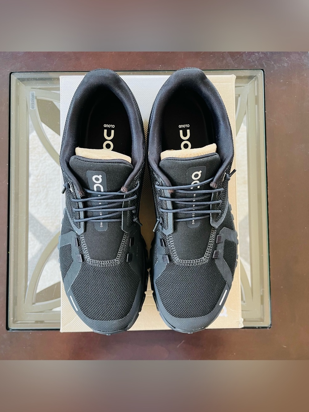 Sz 10 On Cloud 6 Women's Running Shoes All Black 3WF10061043 NEW - Picture 4 of 7